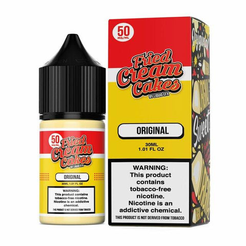 Original Fried Cream Cakes by Liquid EFX Salts 30mL with Packaging