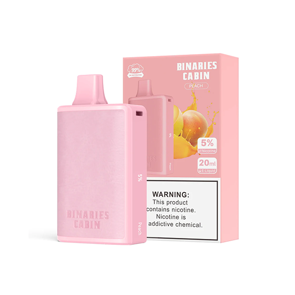 HorizonTech - Binaries Cabin Disposable | 10,000 puffs | 20mL peach with packaging