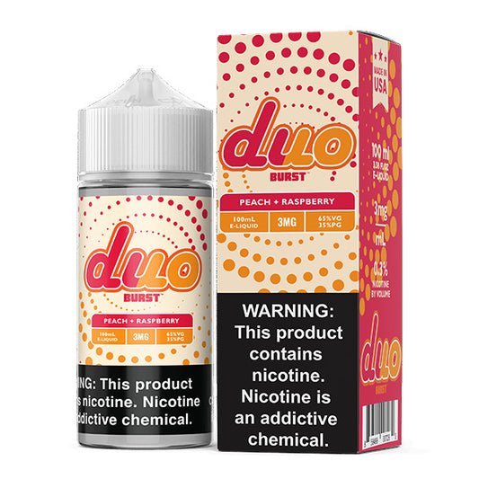 Peach Raspberry by Burst Duo Series | 100mL with Packaging