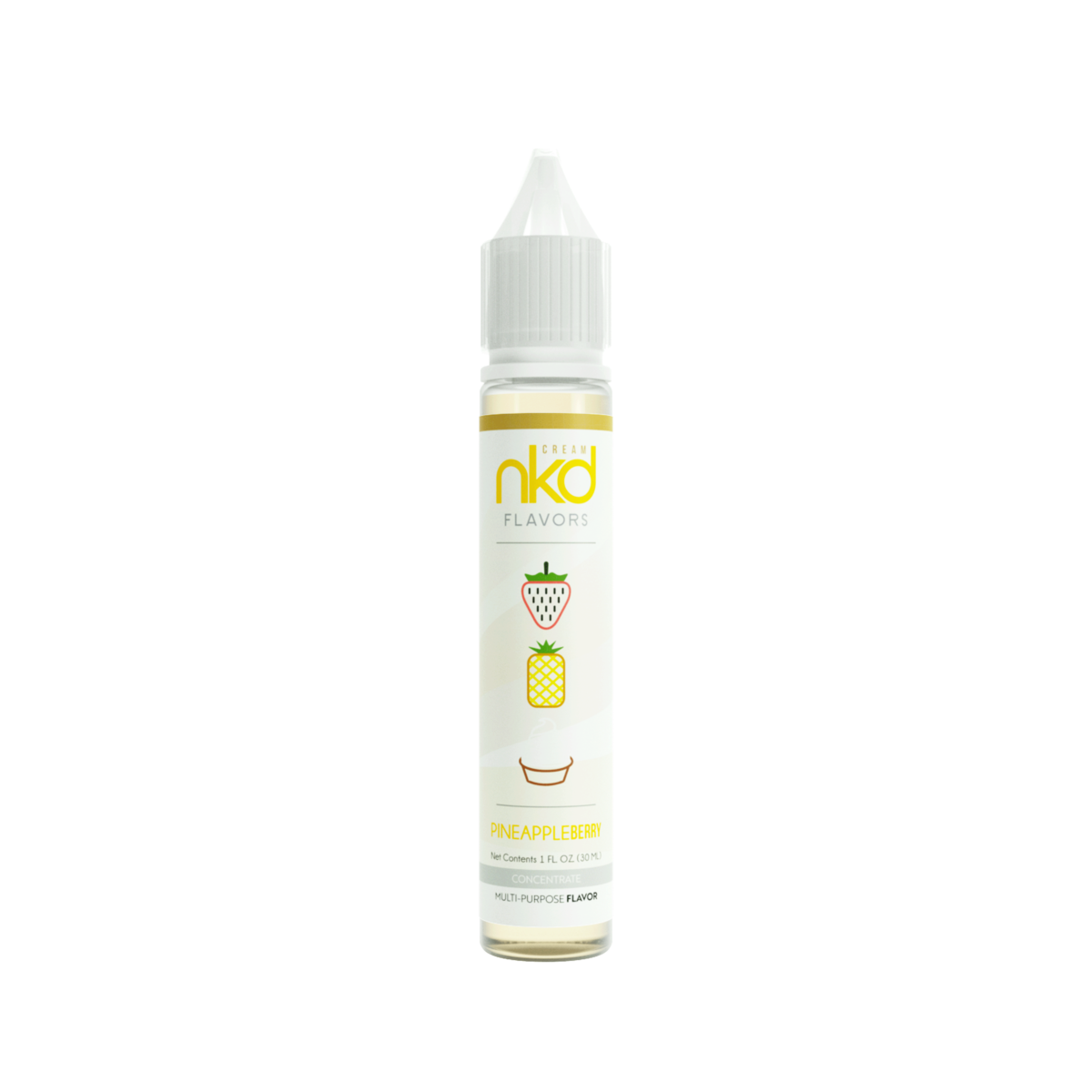 NKD Flavor Concentrate 30mL Pineapple Berry Cream Bottle