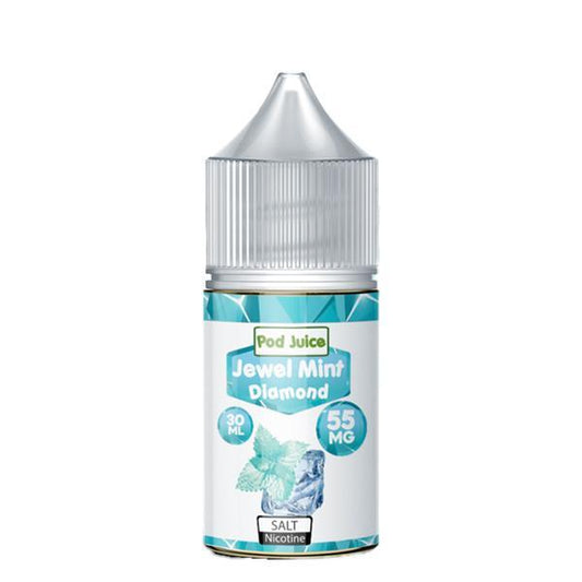 Jewel Mint Diamond (Unsweetened) Salt by Pod Juice Salts Series 30mL bottle