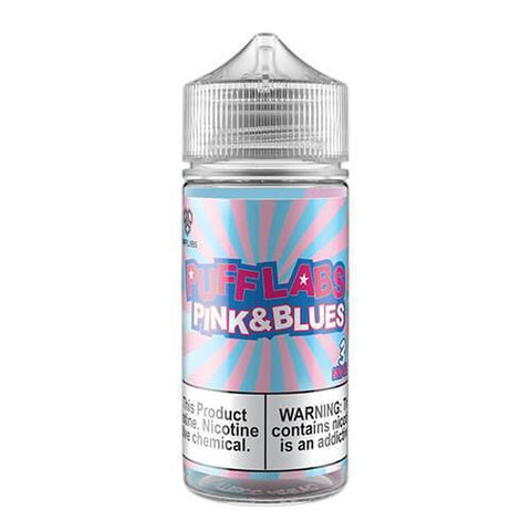 PUFF LABS | Pink and Blues 100ML eLiquid bottle