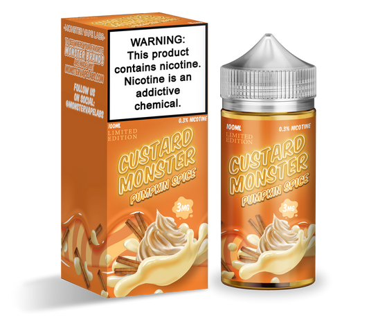 Pumpkin Spice by Custard Monster 100mL with Packging