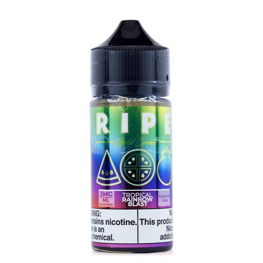 Tropical Rainbow Blast by Vape 100 Ripe Gold Collection 100mL bottle