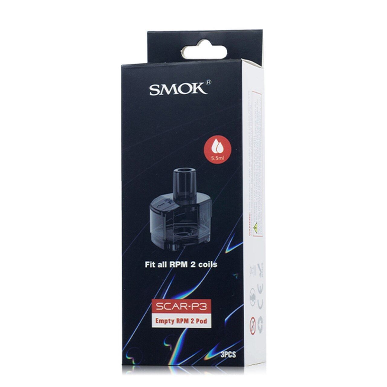 SMOK SCAR P3 Replacement Pods (3-Pack) rpm2 packaging