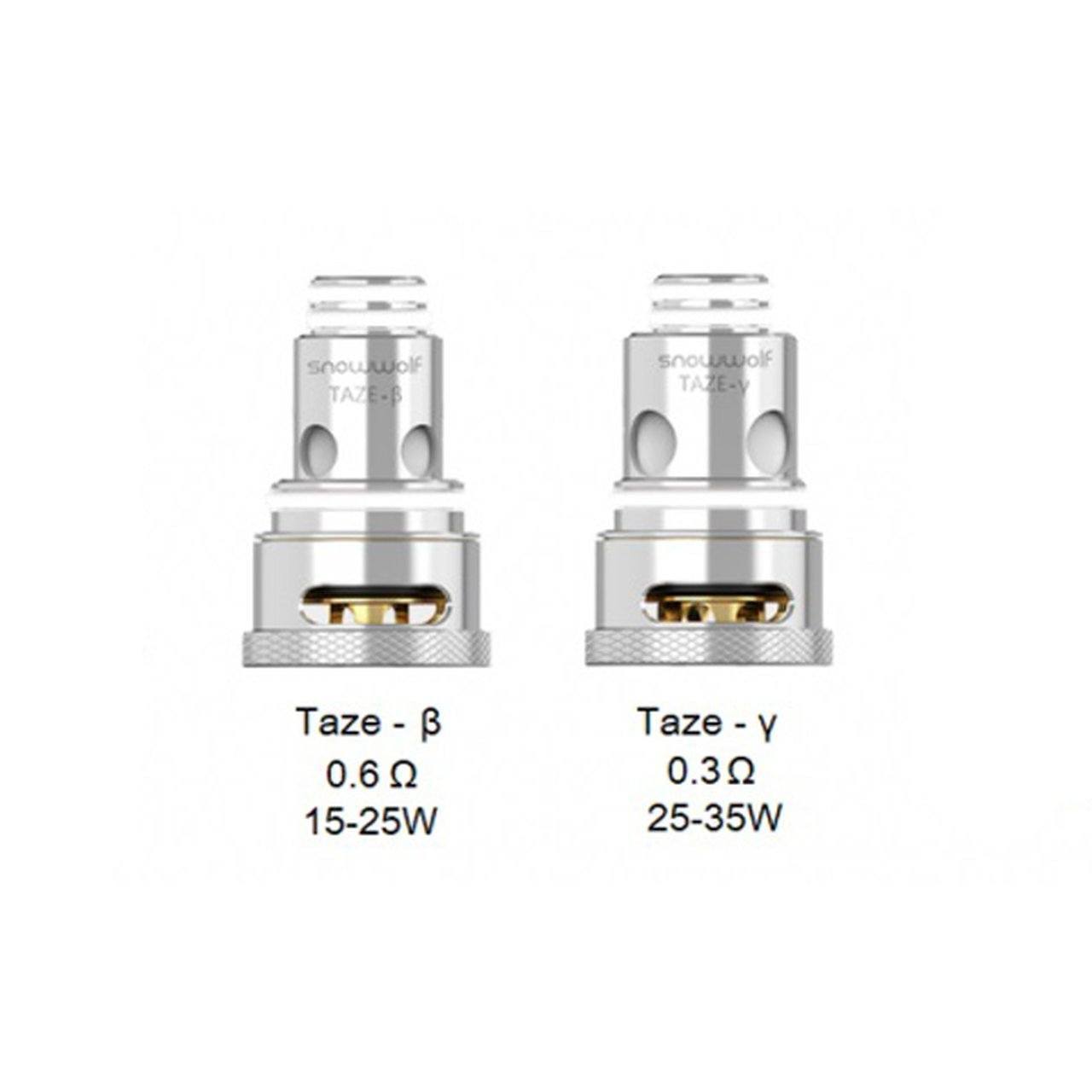 SnowWolf Taze Coils (5-Pack) o.6 ohm 15-25W and 0.3 ohm 25-30W