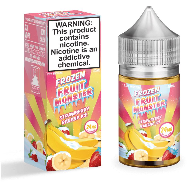 Strawberry Banana Ice by Frozen Fruit Monster Salts Series 30mL with Packaging