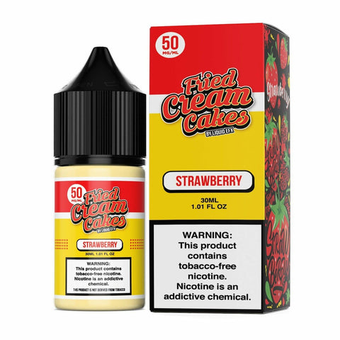 Strawberry Fried Cream Cakes SALTS by Liquid EFX Salts 30mL with Packaging