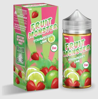 Strawberry Lime by Fruit Monster Series 100mL with packaging