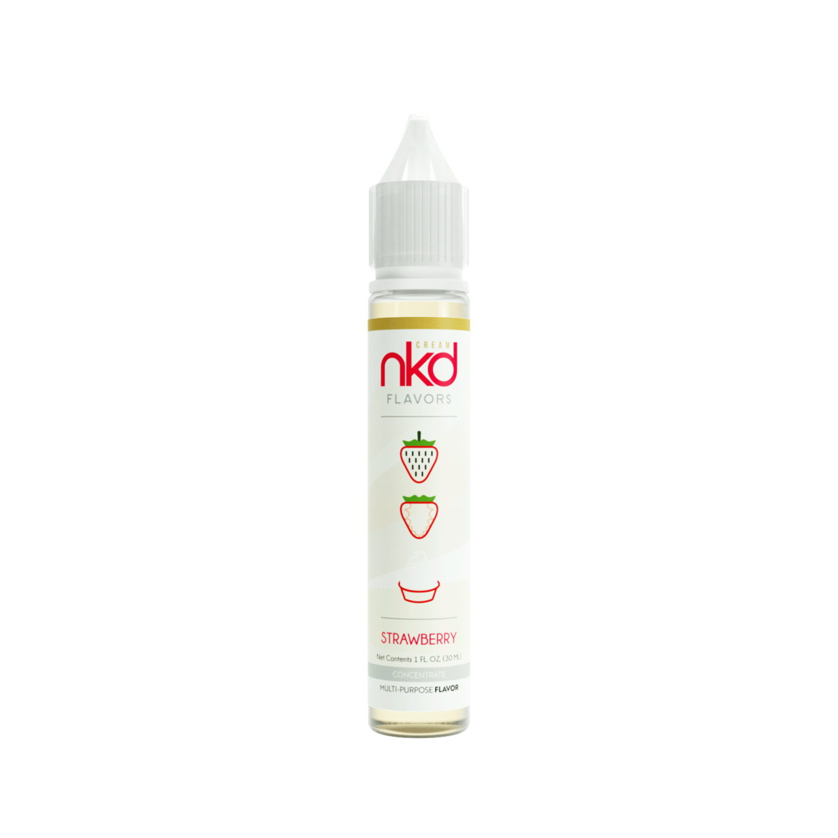 NKD Flavor Concentrate | 30mL | Strawberry Cream Bottle