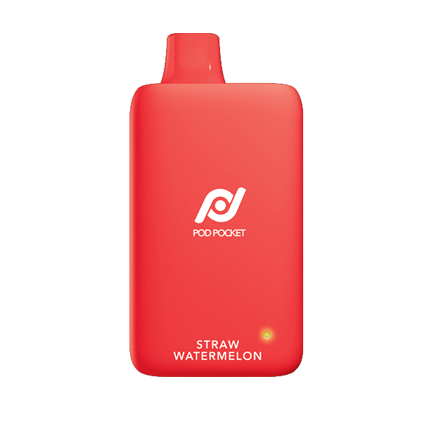 Pod Pocket Disposable | 7500 Puffs | 14mL | 50mg | Straw Watermelon