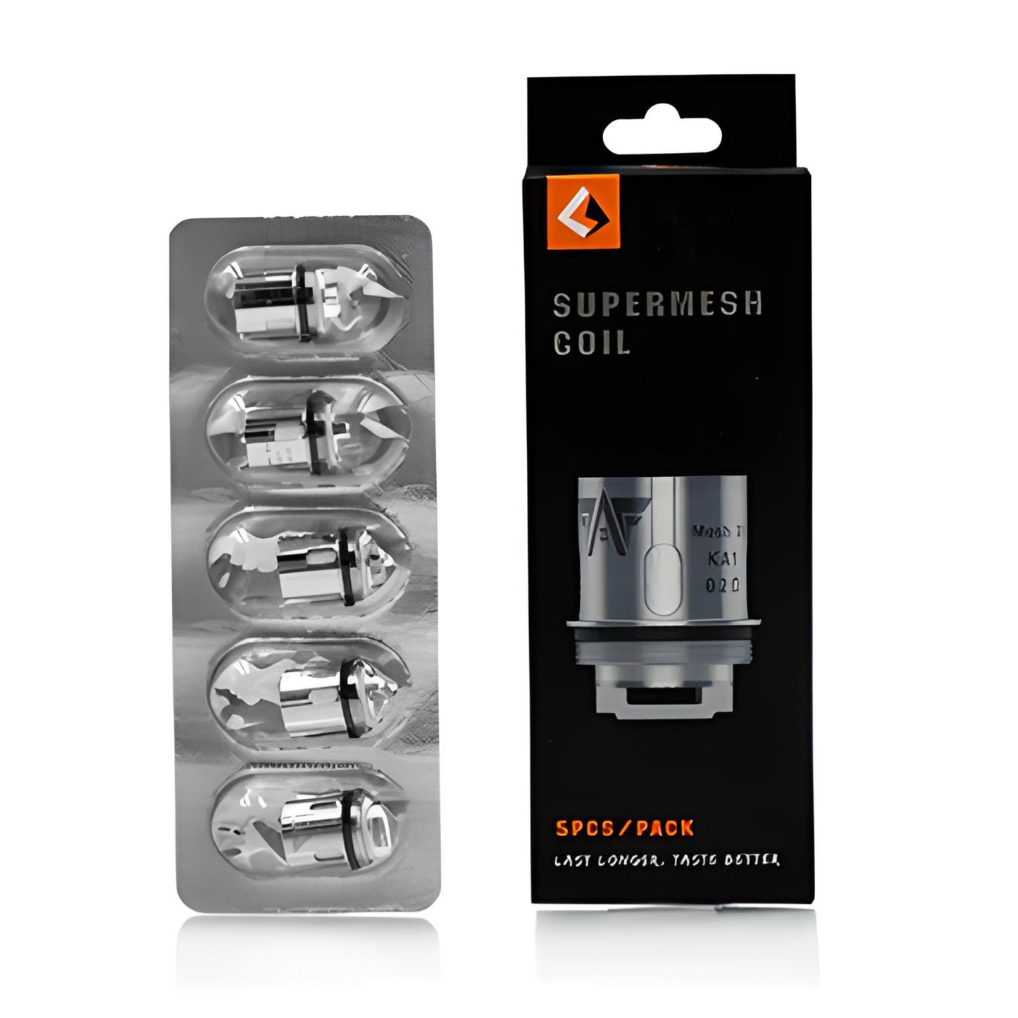 GeekVape Super Mesh & IM Replacement Coils (Pack of 5) Supermesh Coil 0.2 ohm with Packaging