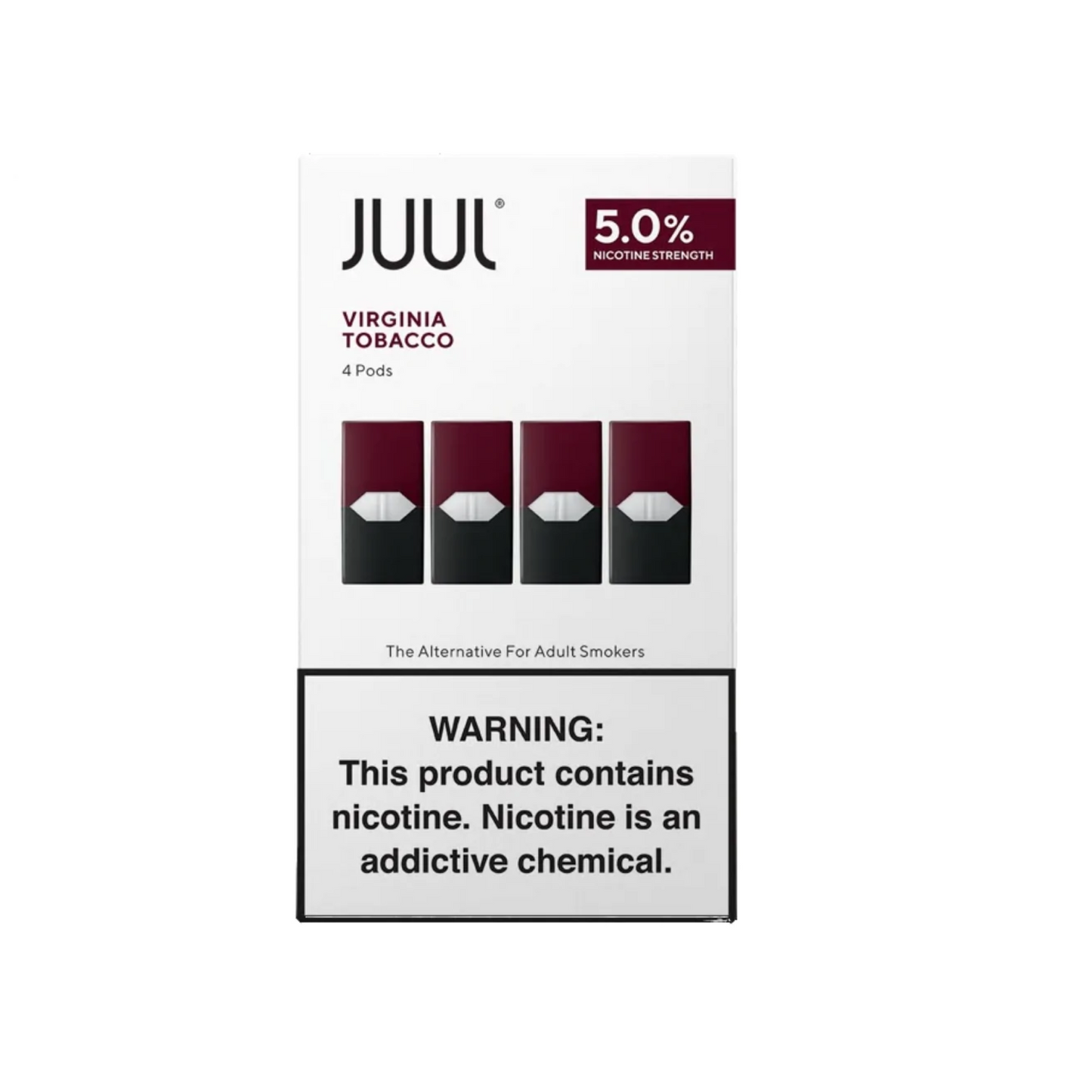 JUUL Pods (4-Pack) Virginia tobacco with packaging