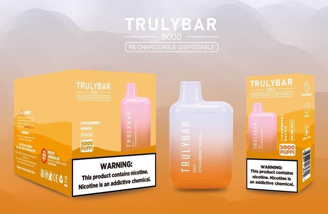 Truly Bar (Elf Edition) | 5000 Puffs | 13mL Strawberry Mango with Packaging