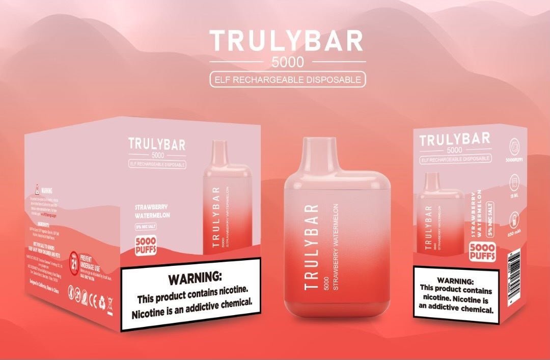 Truly Bar (Elf Edition) | 5000 Puffs | 13mL Strawberry Watermelon with Packaging