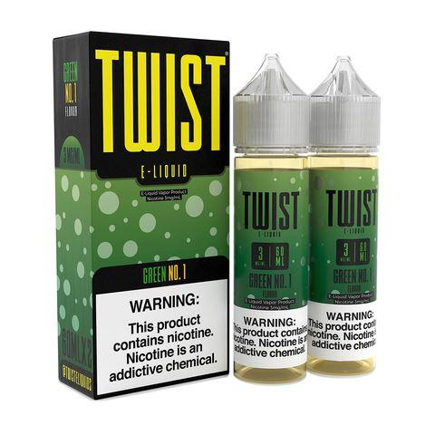 Green No. 1 by Twist E-Liquids 120ml with packaging
