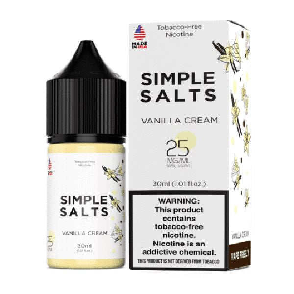 Vanilla Cream by Simple Salts 30mL with Packaging