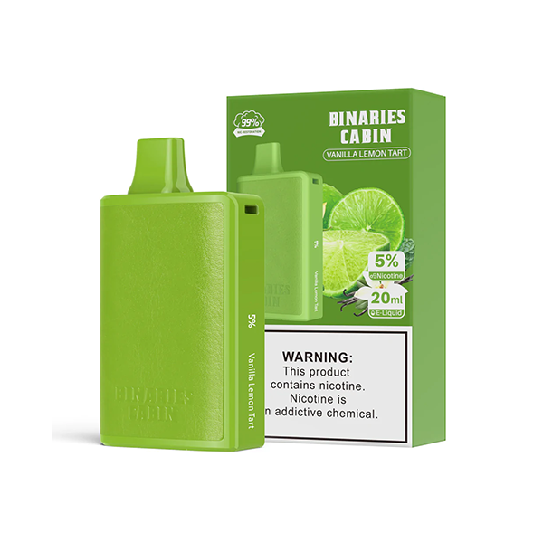 HorizonTech - Binaries Cabin Disposable | 10,000 puffs | 20mL vanilla lemon tart with packaging