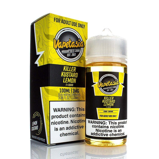 Killer Kustard Lemon by Vapetasia Series 100mL with packaging