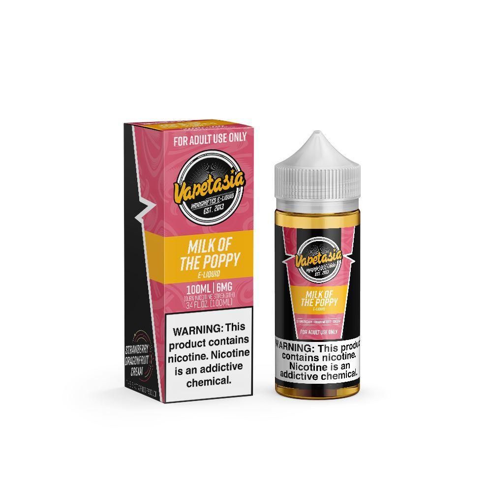 Milk of the Poppy by Vapetasia Series 100mL with packaging