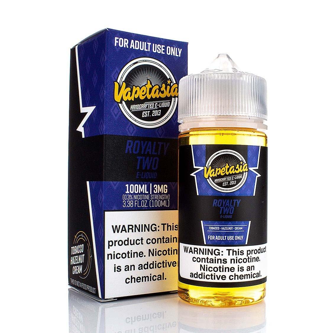 Royalty II by Vapetasia Series 100ml with packaging