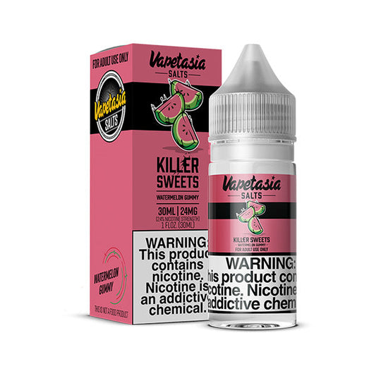 Vapetasia Synthetic Salts | 30ml | Killer Sweets Watermelon Gummy with Packaging