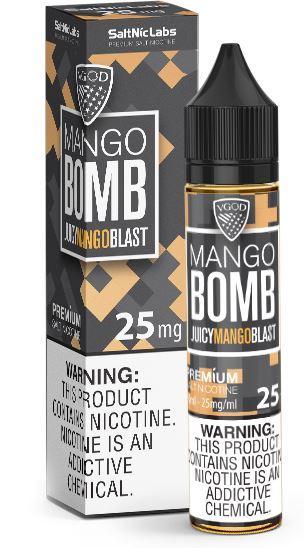 Mango Bomb by VGOD Salt 30mL with packaging