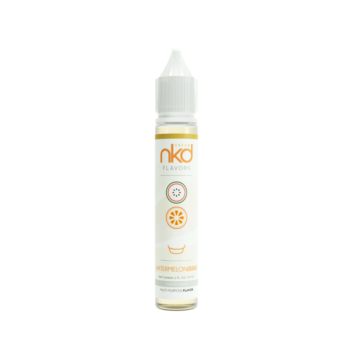 NKD Flavor Concentrate 30mL Watermelon Orange Cream Bottle