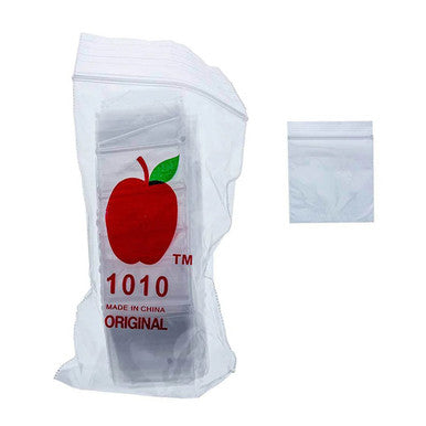 Non branded (Accessories)(1-Pack 100ct) BG1 Small Apple Baggies – Size 1010 - Clear