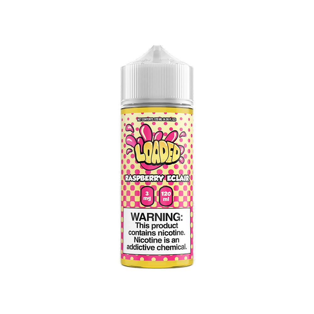 Raspberry Éclair by LOADED Series 120ml with packaging
