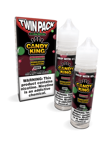 Strawberry Watermelon by Candy King Bubblegum Collection 120mL with Packaging