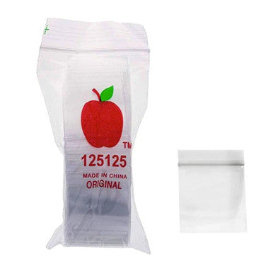 Non branded (Accessories)(1-Pack 100ct) BG2 Small Apple Baggies – Size 125125 - Clear