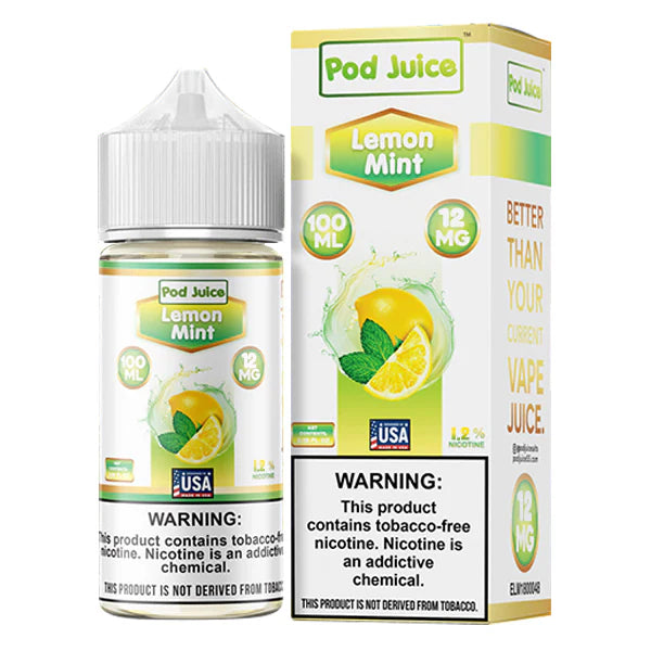 Lemon Mint by Pod Juice - Hyde TFN Series 100mL 12mg with Packaging