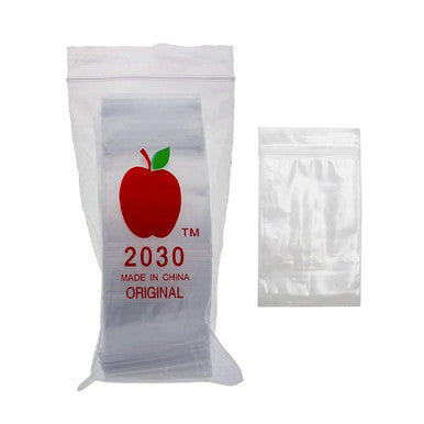 Non branded (Accessories)(1-Pack 100ct) BG6 Medium Apple Baggies – Size 2020