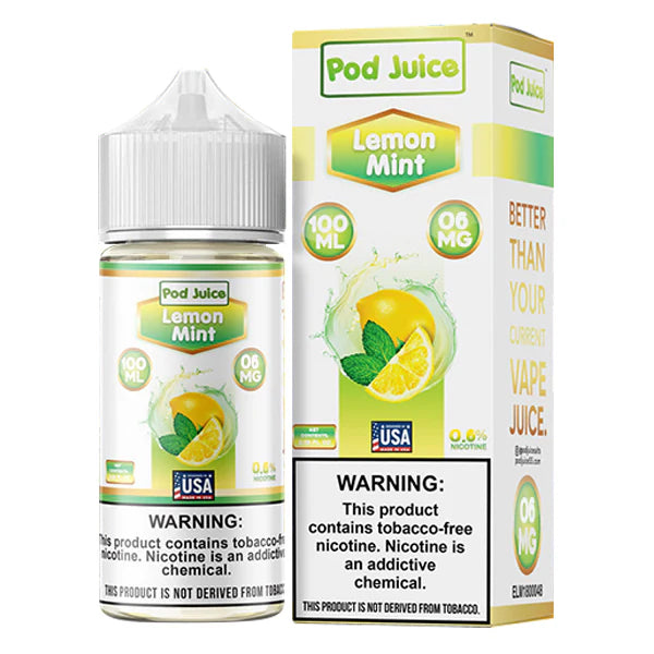 Lemon Mint by Pod Juice - Hyde TFN Series 100mL 6mg with Packaging