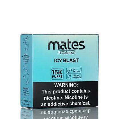 7Daze ClickMates 5% Prefilled Pods 2-Pack - Icy Blast with packaging