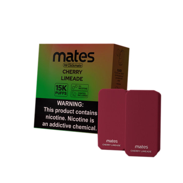 7Daze ClickMates 5% Prefilled Pods 2-Pack | Cherry Limeade with packaging