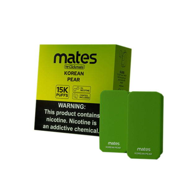 7Daze ClickMates 5% Prefilled Pods 2-Pack | Korean Pear with packaging