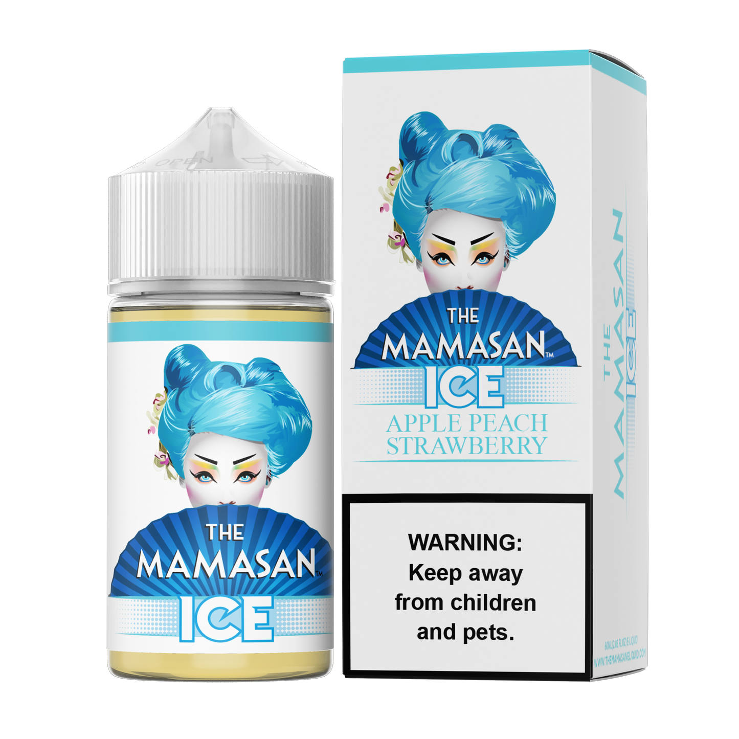 Apple Peach Strawberry ICE (A.S.A.P. Ice) by The Mamasan Series 60mL with Packaging 