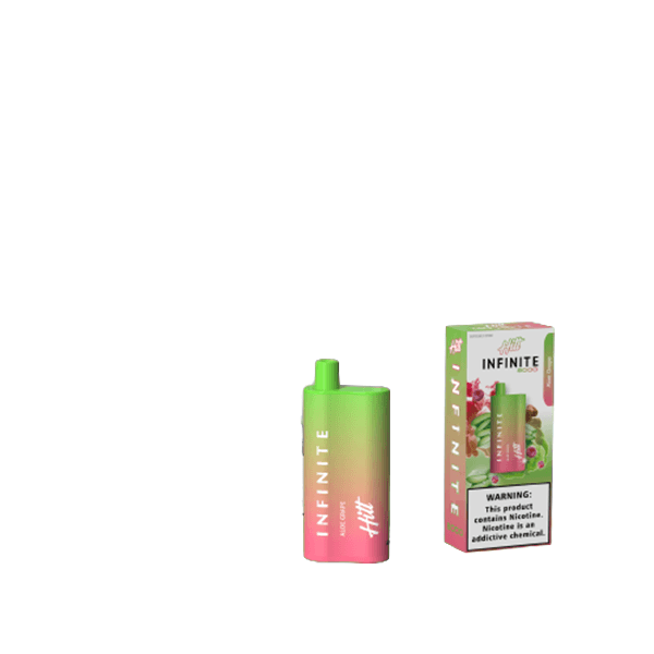 Hitt Infinite Disposable 8000 Puffs 20mL 50mg Aloe Grape with Packaging