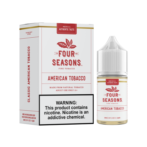 American Tobacco by Four Seasons Free Base Series 30ML with packaging