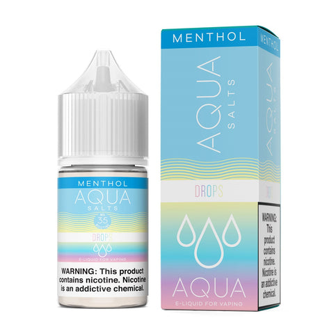 Drops Menthol by Aqua TFN Salt 30mL with Packaging