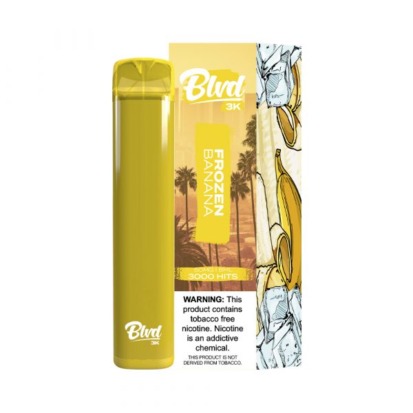 BLVD 3k Disposable | 3000 Puffs | 8mL frozen banana with packaging