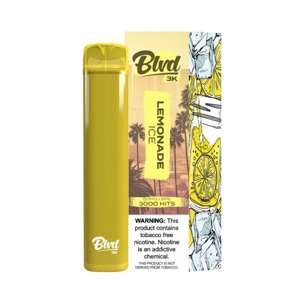 BLVD 3k Disposable | 3000 Puffs | 8mL lemonade ice with packaging