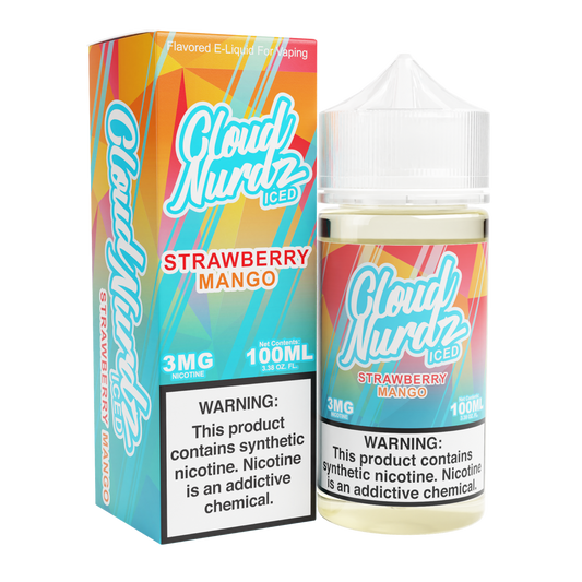 Strawberry Mango Iced by Cloud Nurdz TFN 100mL with packaging
