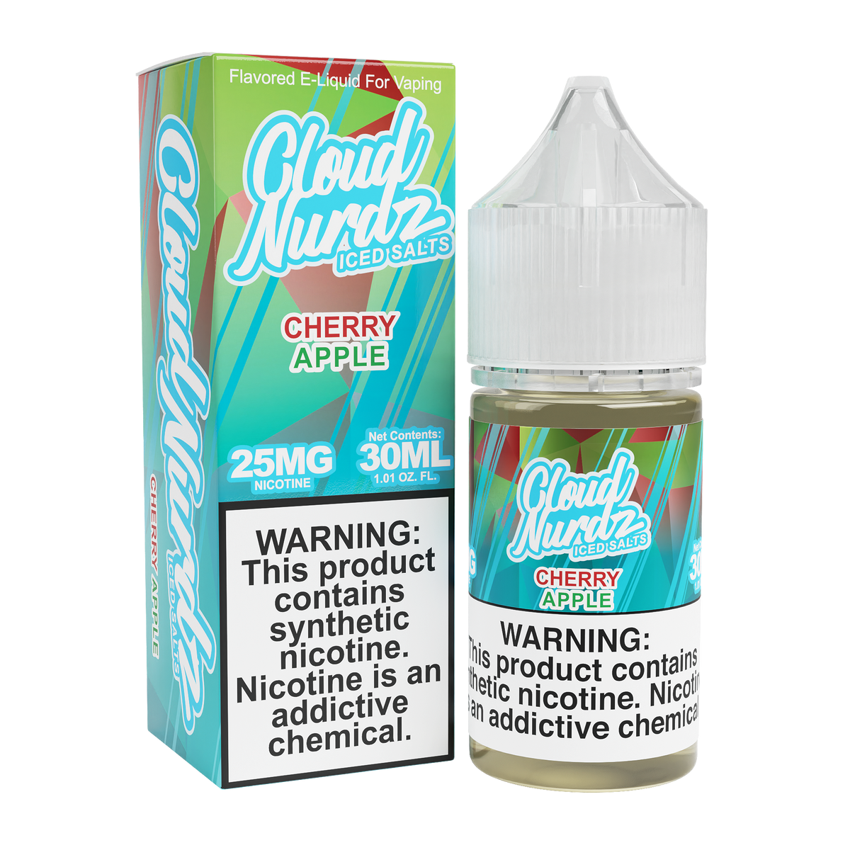 Cherry Apple Iced by Cloud Nurdz TFN Salt 30mL with packaging