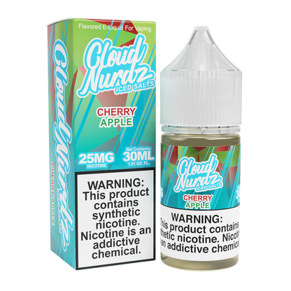 Cherry Apple Iced by Cloud Nurdz TFN Salt 30mL with packaging