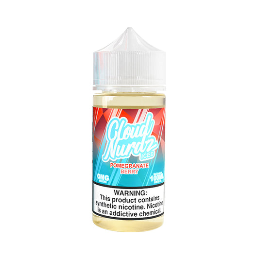 Pomegranate Berry Ice by Cloud Nurdz Series E-Liquid 100mL (Freebase) - 0MG