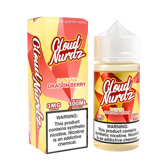 Banana Dragon Berry by Cloud Nurdz Series E-Liquid 100mL (Freebase) with packaging