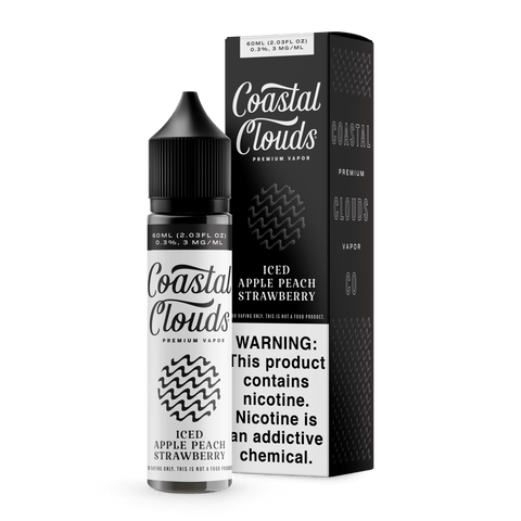 Iced Apple Peach Strawberry by Coastal Clouds Series 60mL with Packaging